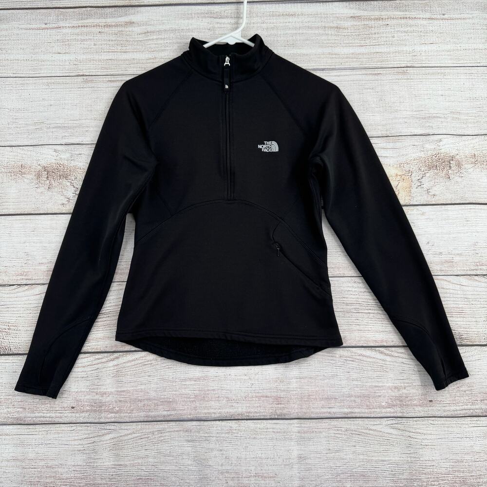 The North‎ Face Flight Series 1/2 Zip Fleece Pullover Jacket Womens Small Black